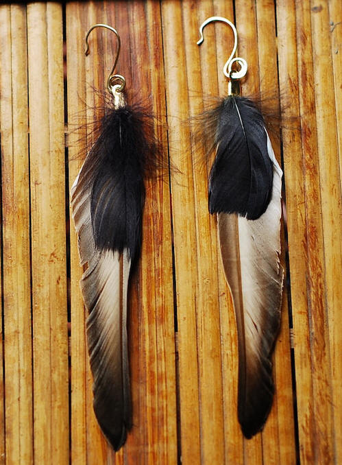 Soaring Through Autumn CRUELTY-FREE Feather Earrings